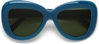 Marni Elephant Island Blue ZYN Womens Sunglasses Blue Size 55
