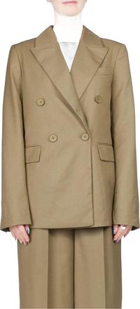 Third Form Resolute Double Breasted Blazer In Olive Branch