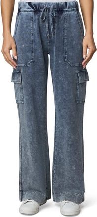 Splendid Gwen Indigo Cotton Blend Terry Cargo Sweatpants in Indigo Blue at Nordstrom, Size X-Large