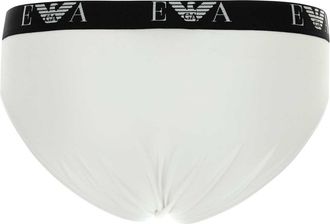 Emporio Armani Mens Brief White Cotton Elastane Bodysuits