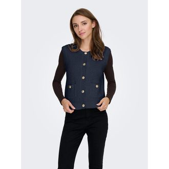 Jacqueline de Yong Vest zonder mouwen met knoopsluiting