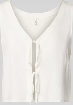 Only Relaxed Fit Blusentop aus reiner Viskose Modell NOVA LIFE in Offwhite, Gr&ouml;&szlig;e XL