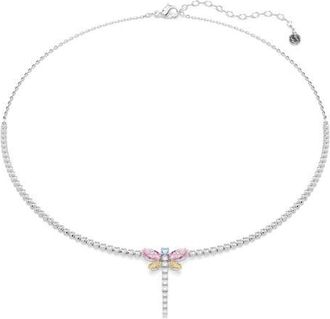Swarovski x Ariana Grande Multicolor Crystal Pendant Necklace in Silver/Multi at Nordstrom
