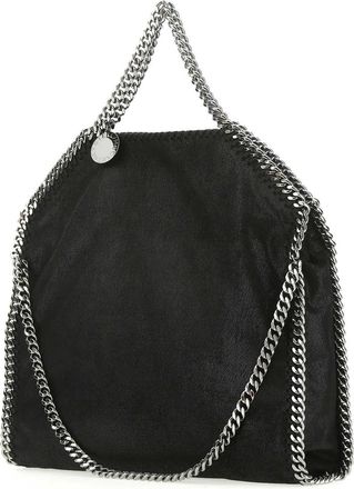 Stella McCartney Womens Black Shaggy Deer Medium Falabella Handbag 1000 Polyester Borse A Mano Bag