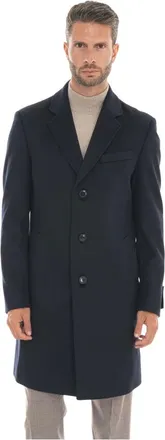 HUGO BOSS Jassen, Heren, Blauw, XL, Wol, H-Hyde Jas