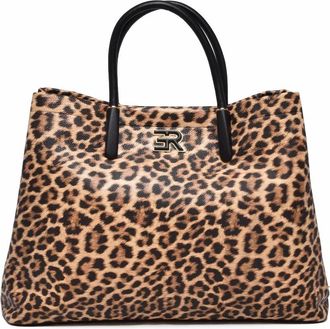 Ermanno Scervino Leopard Polyurethane Virginia Handbag