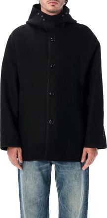 Our Legacy Liner Reversible Italian Virgin Wool Stamped Hooded Jacket