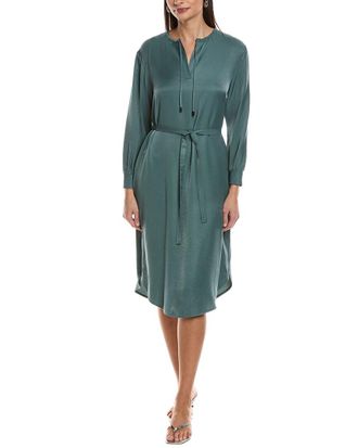 PESERICO Tie Neck Midi Dress