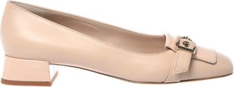 Baldinini Pumps met hak - Dames - Pumps - Beige - 39 1/2 EU - Leer - Schoenen