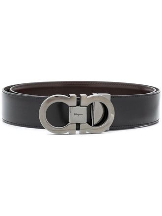 Ferragamo Gancini-buckle belt - Black
