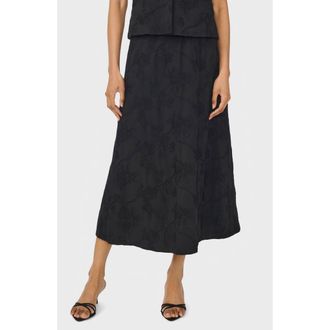 Ted Baker Floral Embroidered Maxi Skirt in Rich Black at Nordstrom Rack, Size X-Small