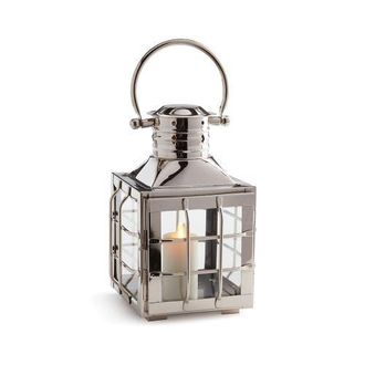 Napa Home & Garden Nantucket Outdoor Lantern 11 in Silver at Nordstrom