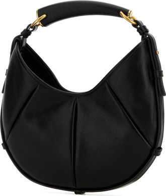 Saint Laurent Womens Mombasa Shoulder Bag Black Calf