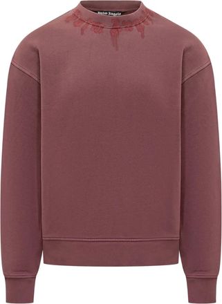 Palm Angels crew-neck sweatshirt - men - Cotton - S - Red