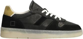 D.A.T.E. Court 2.0 Transparent - Heren - Sneakers - Zwart - 42 EU - Katoen - Schoenen