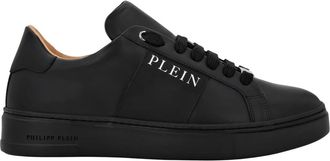 Philipp Plein Nappa Leren Lo-Top Sneakers - unisex - Sneakers - Zwart - 41 EU - Leer - Schoenen