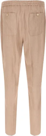 Etro Mens Beige Linen Joggers (workout Pants)