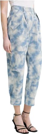 Iro Relaxed High-waist Jeans - Dames - Cropped Jeans - Blauw - L - Katoen - Jeans