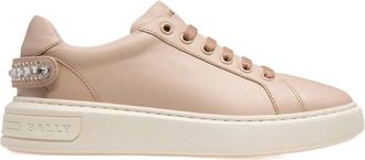 Bally Malya Leather Low-Top Sneakers, Brand Size 40 ( US Size 9.5 )