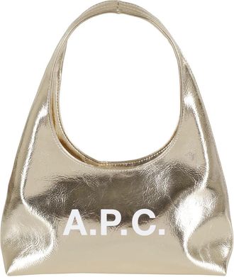A.P.C. Shoulder Bags, female, Yellow, ONE SIZE, Gold Shoulder Bag Ninon Style