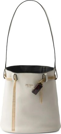 Prada Borsa a secchiello - Bianco
