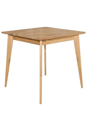 CARRYHOME Esstisch, Eichefarben, Holz, Wildeiche, massiv, quadratisch, rund, 80x76x80 cm, in verschiedenen Gr&ouml;&szlig;en erh&auml;ltlich, Holzm&ouml;bel, Holztische, Esstische H