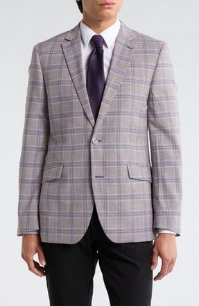 The Savile Row Company Plaid Sport Coat in Grey at Nordstrom Rack, Size 38Regular