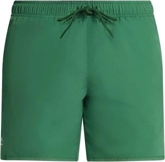 Lacoste Groene Logo Shorts met Trekkoord Tailleband - Heren - Strandmode - Groen - S - Badmode