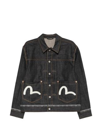 Evisu ht Logo Selvedge Denim Jacket With Seagull Emb