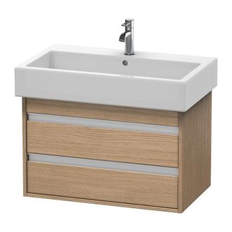 Duravit Duravit Ketho Neceser De Pared 6637, 2 Cajones, 750mm, Para Vero, Color (frente/cuerpo): Decoraci&oacute;n Roble Europeo - Kt663705252