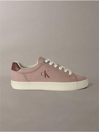 Calvin Klein Womens Womens Cazini Sueded Sneaker - Pink - 6.5