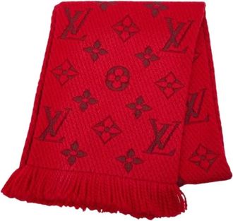 Louis Vuitton Pre-owned Scarves, female, Red, Size: ONE SIZE Pre-owned Vintage Wool Scarf