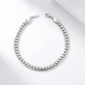 Pompeii3 Jean 8mm Anklet Silver Plated 10 Length