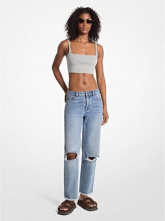 Michael Kors Versleten Verscheurde Jeans