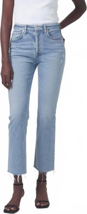 Citizens Of Humanity Isola Cropped Boot Jeans In Blue Moon