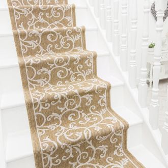 Runrug Stair Runner Carpet - Reversible & Durable, 2mm - Ivy in Brown | Size: 60 cm x 660 cm