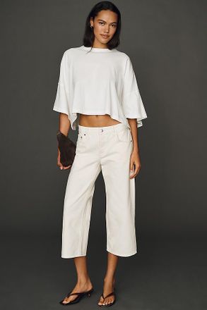 EB Denim Low-Rise Baggy Capri Jeans