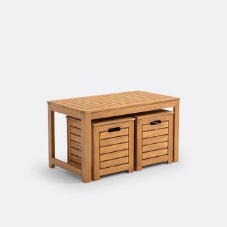 La Redoute Interieurs Tuinbank en tuinkoffers in acacia, Garden