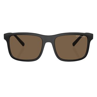 A|X Armani Exchange Mens Plain Sunglasses (Brown/Black) - One Size