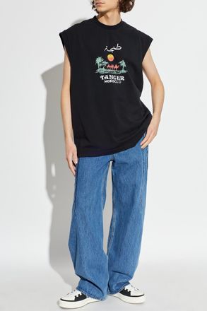 VETEMENTS Sleeveless T-shirt, Mens, Black