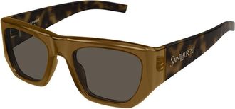 Saint Laurent Ladies Black Square Sunglasses SL740 002