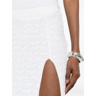 Os&eacute;ree Sequins Skirt - White