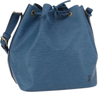 Louis Vuitton Pre-owned Bucket Bags, female, Blue, Size: ONE SIZE Pre-owned Petit Noe Handbag