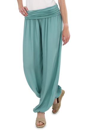 Malito more than fashion Malito - Womens Harem Trousers - Pump Trousers Made of Cotton - Lightweight Summer Fabric Trousers - Harem Trousers for Dancing & Chilling - Thin Alad