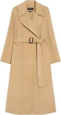 Max Mara Manu Jas - Dames - Jas met riem - Beige - 2XS - Jassen