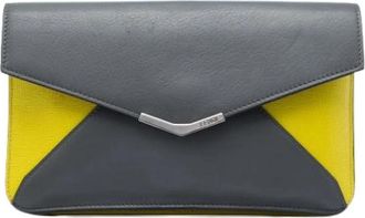 Fendi Pre-owned Leather fendi-bags - Dames - Vintage Clutch - Grijs - ONE Size - Vintage