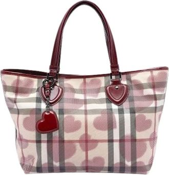 Burberry Pre-owned Tote Bags, female, Multicolor, Size: ONE SIZE Pre-owned Fabric Tote