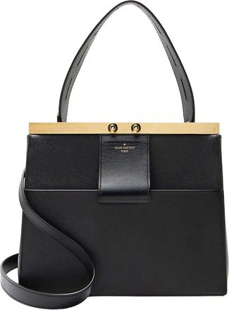 Louis Vuitton Black Taiga Leather City Frame Top Handle (Authentic Pre-Loved)