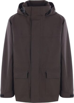 GR10K Parka met klepzak en hoge kraag - Grijs