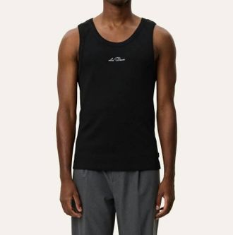 Les Deux Arthur Logo Tank Top In Black